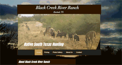 Desktop Screenshot of blackcreekriverranch.com