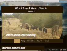 Tablet Screenshot of blackcreekriverranch.com